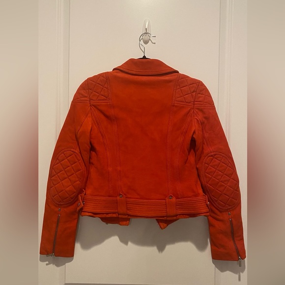 Karen Millen red suede leather jacket - Picture 5 of 7